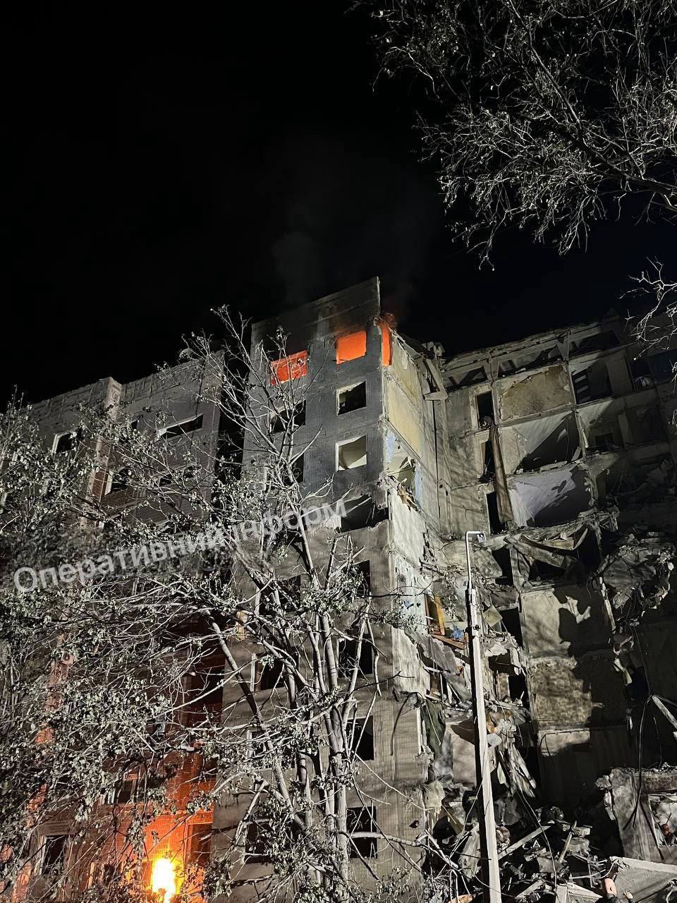 Авиаудар по многоэтажке в городе Константиновка 07.05.2025