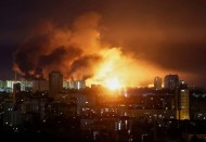 Иллюстрация к новости Российские войска атаковали город Киев ракетами и ударными БПЛА в ночь на 24 мая 2025